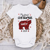 Our Pride And Christmas Joy - Family Personalized Custom Baby Onesie - Christmas Gift For Baby Kids, Newborn Baby
