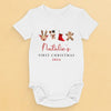 Celebrating Baby's First Christmas - Family Personalized Custom Baby Onesie - Christmas Gift For Baby Kids, Newborn Baby