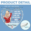 My Snow Angel - Couple Personalized Custom Heart Glass Ornament - Christmas Gift For Husband Wife, Anniversary