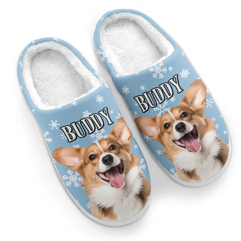 Custom Photo Merry Catmas, My Furry Friend - Dog & Cat Personalized Custom Fluffy Slippers - Christmas Gift For Pet Owners, Pet Lovers