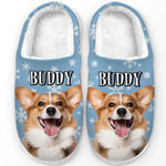 Custom Photo Merry Catmas, My Furry Friend - Dog & Cat Personalized Custom Fluffy Slippers - Christmas Gift For Pet Owners, Pet Lovers