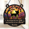 Dogs Leave Paw Prints On Our Hearts - Memorial Personalized Window Hanging Suncatcher - Sympathy Gift For Pet Owners, Pet Lovers