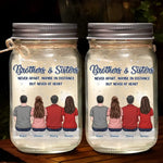 Family Is Not An Important Thing, It’s Everything - Family Personalized Custom Mason Jar Light - Gift For Siblings, Brothers, Sisters