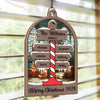 There’s Snow Place Like Home - Family Personalized Window Hanging Suncatcher - Christmas Gift For Family Members