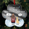 You Were My Favorite Hello - Memorial Personalized Custom Mirrored Acrylic Ornament - Sympathy Gift, Christmas Gift For Pet Owners, Pet Lovers