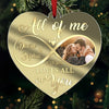 Custom Photo My Heart Needed You - Couple Personalized Custom Mirrored Acrylic Ornament - Christmas Gift For Husband Wife, Anniversary