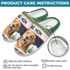 Custom Photo We Woof You A Merry Christmas - Dog & Cat Personalized Custom Fluffy Slippers - Christmas Gift For Pet Owners, Pet Lovers