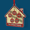 Where There Is Family, There Is Home - Family Personalized Custom Mirrored Acrylic Ornament - Christmas Gift For Family Members