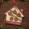 Where There Is Family, There Is Home - Family Personalized Custom Mirrored Acrylic Ornament - Christmas Gift For Family Members