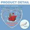 We Loved With A Love That Was More Than Love - Couple Personalized Custom Heart Glass Ornament - Christmas Gift For Husband Wife, Anniversary