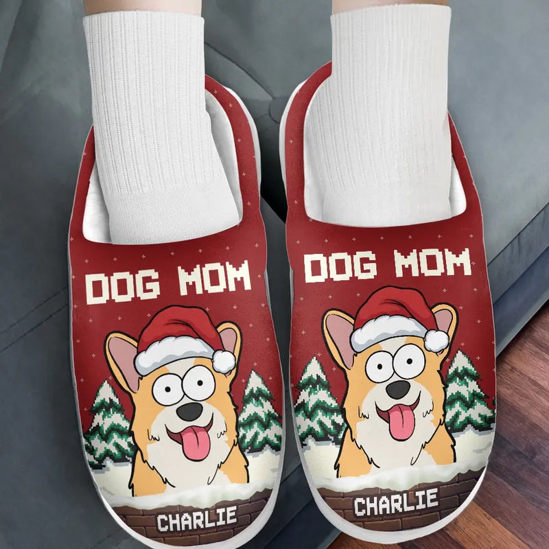 Warm Feet And Happy Pets Make The Perfect Holiday Combo - Dog & Cat Personalized Custom Fluffy Slippers - Christmas Gift For Pet Owners, Pet Lovers