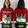 Santa Claws Is Coming To Town - Cat Personalized Custom Ugly Sweatshirt - Unisex Wool Jumper - Christmas Gift For Pet Owners, Pet Lovers