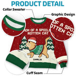 Santa Claws Is Coming To Town - Cat Personalized Custom Ugly Sweatshirt - Unisex Wool Jumper - Christmas Gift For Pet Owners, Pet Lovers