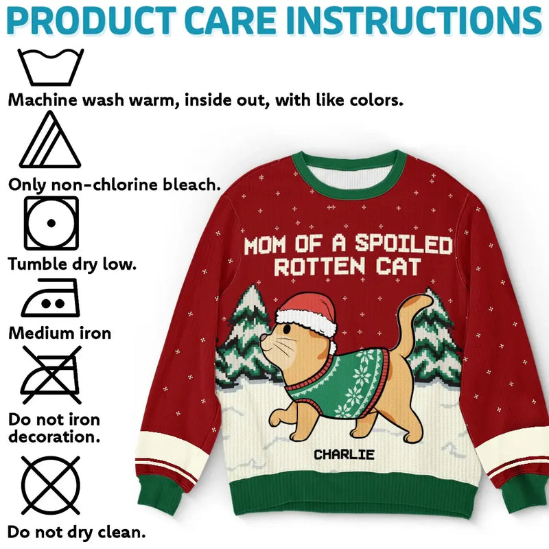 Santa Claws Is Coming To Town - Cat Personalized Custom Ugly Sweatshirt - Unisex Wool Jumper - Christmas Gift For Pet Owners, Pet Lovers