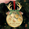Together Is The Best Place To Be At Christmas - Family Personalized Custom Mirrored Acrylic Ornament - Christmas Gift For Family Members