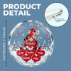 The True Power Behind The Power - Family Personalized Custom Circle Glass Ornament - Christmas Gift For Mom, Grandma