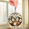 The Warmth Of Family Is The True Spirit Of Christmas - Family Personalized Window Hanging Suncatcher - Christmas Gift For Family Members
