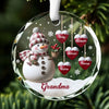 If Nothing Is Going Well, Call Your Grandmother - Family Personalized Custom Circle Glass Ornament - Christmas Gift For Mom, Grandma