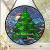 Merry Everything And Happy Always - Family Personalized Custom Stained Glass Window Hanging Suncatcher - Christmas Gift For Family Members
