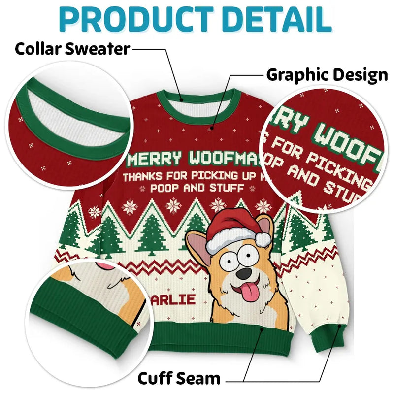 Pawsome Christmas Vibes - Dog Personalized Custom Ugly Sweatshirt - Unisex Wool Jumper - Christmas Gift For Pet Owners, Pet Lovers
