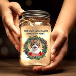 Custom Cat Name Christmas Gifts - Personalized Mason Jar Light