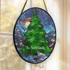 Merry Everything And Happy Always - Family Personalized Custom Stained Glass Window Hanging Suncatcher - Christmas Gift For Family Members