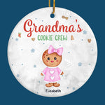 Gingerbread Smells Like Home And Family Gatherings During The Holidays - Family Personalized Custom Ornament - Ceramic Round Shaped - Christmas Gift For Grandma, Kids