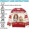 Feline Jolly This Christmas - Dog & Cat Personalized Custom Ugly Sweatshirt - Unisex Wool Jumper - Christmas Gift For Pet Owners, Pet Lovers