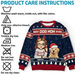 Have Yourself A Furry Little Christmas - Dog & Cat Personalized Custom Ugly Sweatshirt - Unisex Wool Jumper - Christmas Gift For Pet Owners, Pet Lovers