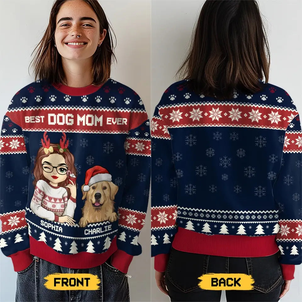 Dog themed christmas jumper best sale