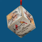 Custom Photo Memorial Christmas Gifts - Personalized Cube Ornament