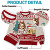Best Fur Mom Ever - Dog & Cat Personalized Custom Ugly Sweatshirt - Unisex Wool Jumper - Christmas Gift For Pet Owners, Pet Lovers
