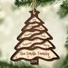 Family Makes Christmas Complete - Family Personalized Custom Shaped 2 Layered Wood Christmas Ornament - Christmas Gift For Family Members