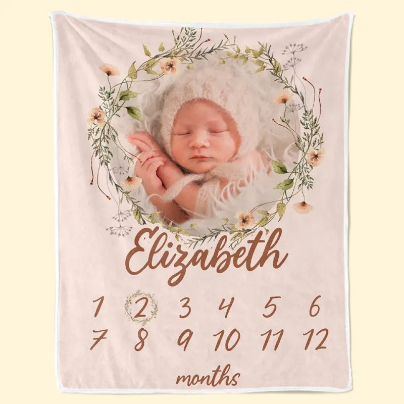 Custom Photo Your Smile Is Enough To Fill My Day With Happiness - Family Personalized Custom Baby Blanket - Gift For Baby Kids, Newborn Baby