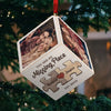 Custom Photo You Are My Missing Piece - Couple Personalized Custom Wooden Cube Ornament - Christmas Gift For Husband Wife, Anniversary