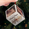 Custom Photo You Are My Missing Piece - Couple Personalized Custom Wooden Cube Ornament - Christmas Gift For Husband Wife, Anniversary