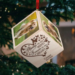 Custom Pet Photo Memorial Gifts for Dog Lovers - Personalized Cube Ornament