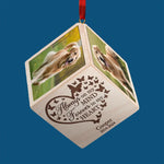 Custom Pet Photo Memorial Gifts for Dog Lovers - Personalized Cube Ornament