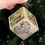 Custom Pet Photo Memorial Gifts for Dog Lovers - Personalized Cube Ornament