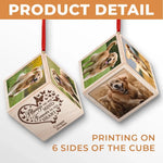 Custom Pet Photo Memorial Gifts for Dog Lovers - Personalized Cube Ornament