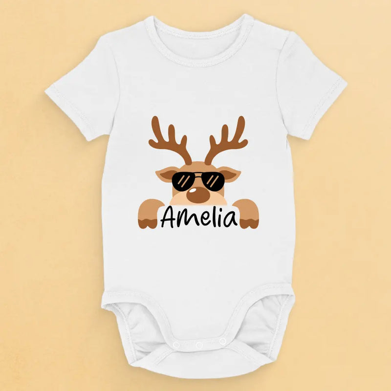 Jingle Bells And Baby Giggles - Family Personalized Custom Baby Onesie - Christmas Gift For Baby Kids, Newborn Baby