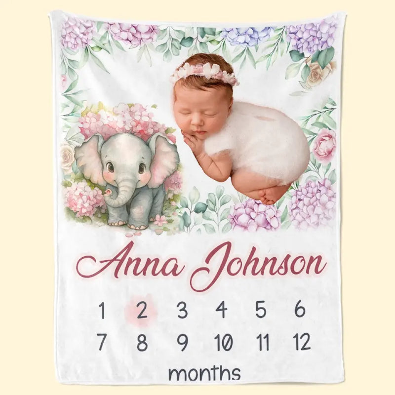 Custom Photo Our Colorful Bouncing Baby Has Entered The World - Family Personalized Custom Baby Blanket - Gift For Baby Kids, Newborn Baby