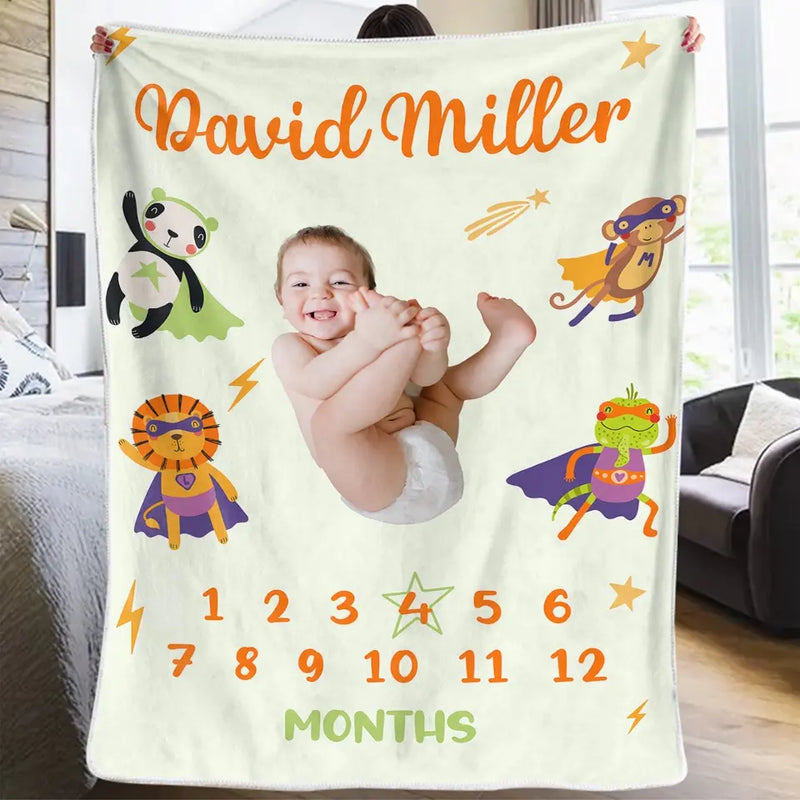 Custom Photo A Cozy Blanket Makes Every Nap A Little Sweeter - Family Personalized Custom Baby Blanket - Gift For Baby Kids, Newborn Baby