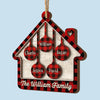 Family Is The Best Part Of Christmas - Family Personalized Custom Shaped 2 Layered Wood Christmas Ornament - Christmas Gift For Family Members