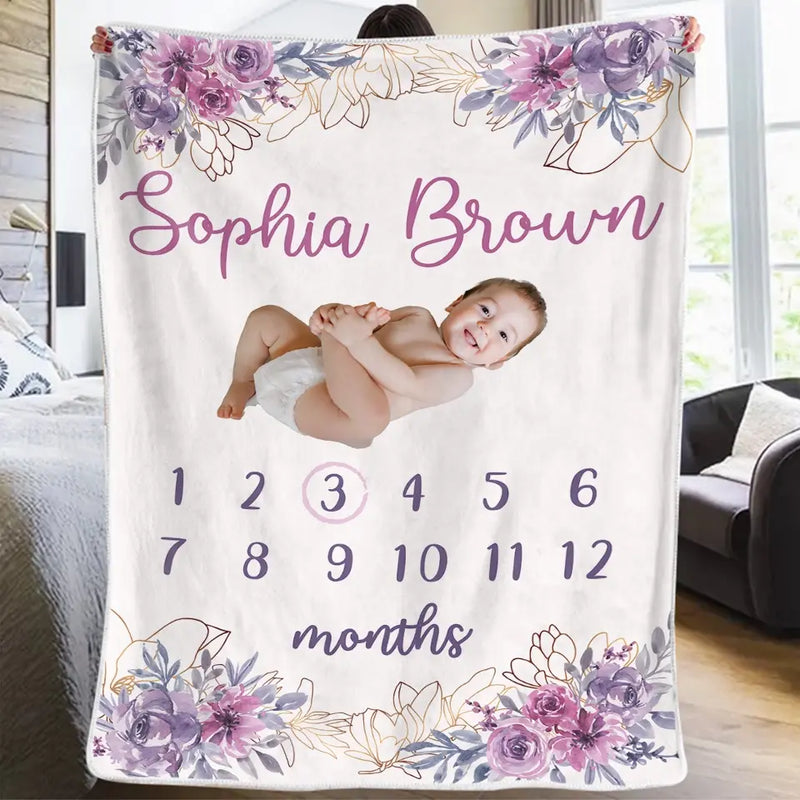 Custom Photo Like Stars Are To The Sky, So Are The Baby To Our World - Family Personalized Custom Baby Blanket - Gift For Baby Kids, Newborn Baby