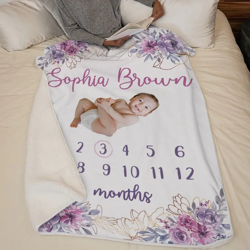 Custom Photo Like Stars Are To The Sky, So Are The Baby To Our World - Family Personalized Custom Baby Blanket - Gift For Baby Kids, Newborn Baby