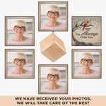 Custom Photo Memorial Christmas Gifts - Personalized Cube Ornament