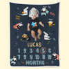 Custom Photo A Warm Hug That Wraps You In Love And Comfort - Family Personalized Custom Baby Blanket - Gift For Baby Kids, Newborn Baby