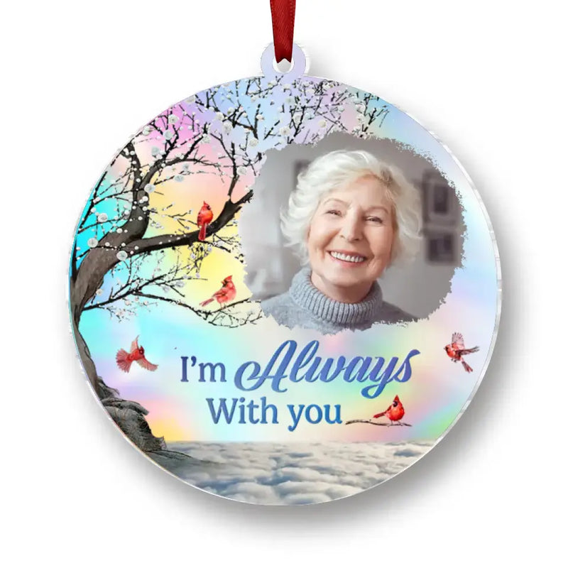 Custom Photo Until We Meet Again - Memorial Personalized Custom Hologram Ornament - Sympathy Gift, Christmas Gift For Family Members