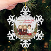 Friends Are The True Gifts Of Christmas - Bestie Personalized Custom Ornament - Metal Custom Shaped - Christmas Gift For Best Friends, BFF, Sisters